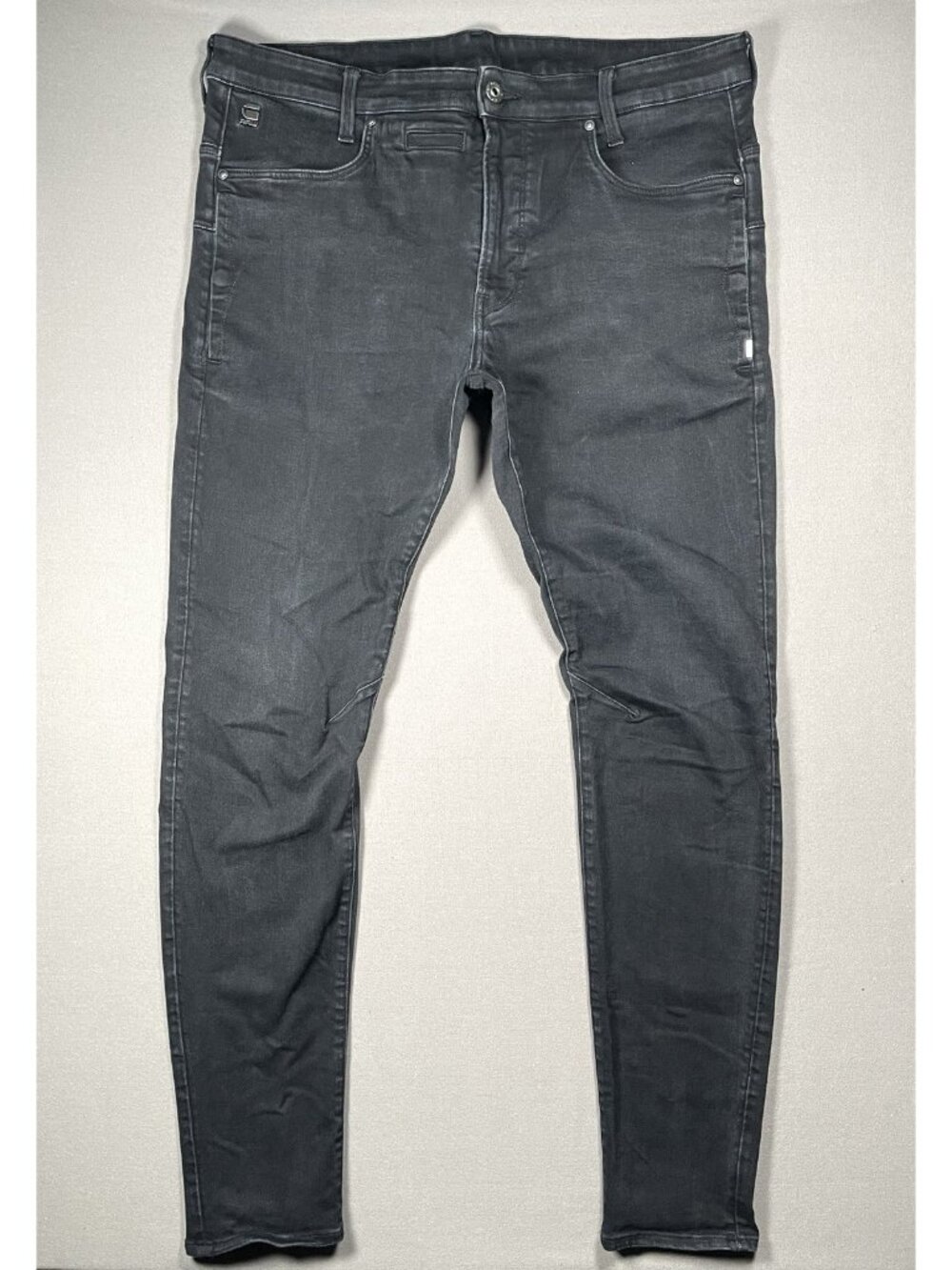G-Star Raw D-Staq 3D Anatomic Shape Slim Fit Black Denim Jeans -Men Size 38 X 36